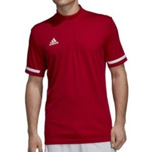 adidas Team 19 Short Sleeve Quarter-Zip Polo